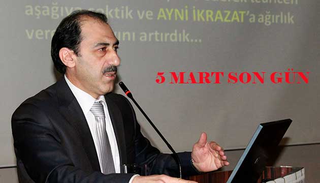 Fndk ve ay reticisinin kulland krediye faiz indirimi iin 5 Mart son gn