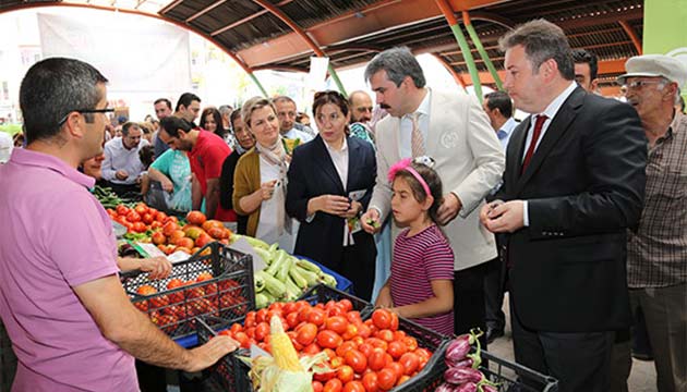 Talasta organik ürün pazarı açıldı