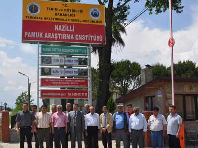 Didim ziraat odas yeleri Nazilli pamuk aratrma enstitsn ziyaret etti  